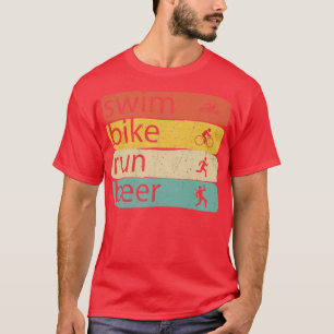 Swimming Cycling Running Triathlon Simma Bike Spri T Shirt