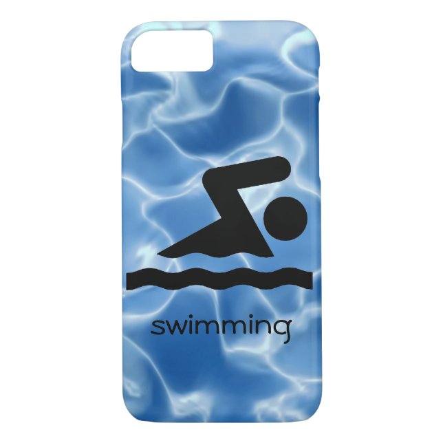 Swimming Design Phone Case Case-Mate iPhone Skal (Baksida)