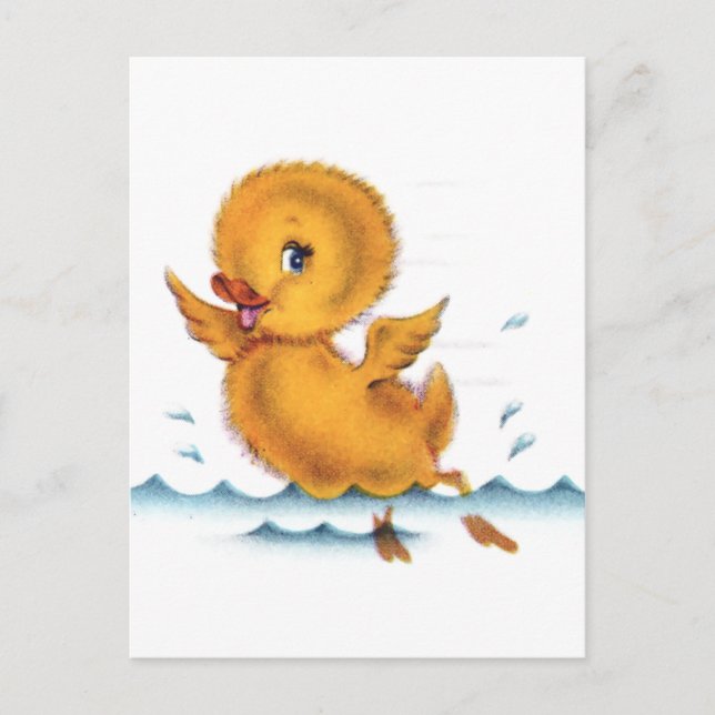 Swimming Duckie Vykort (Framsida)