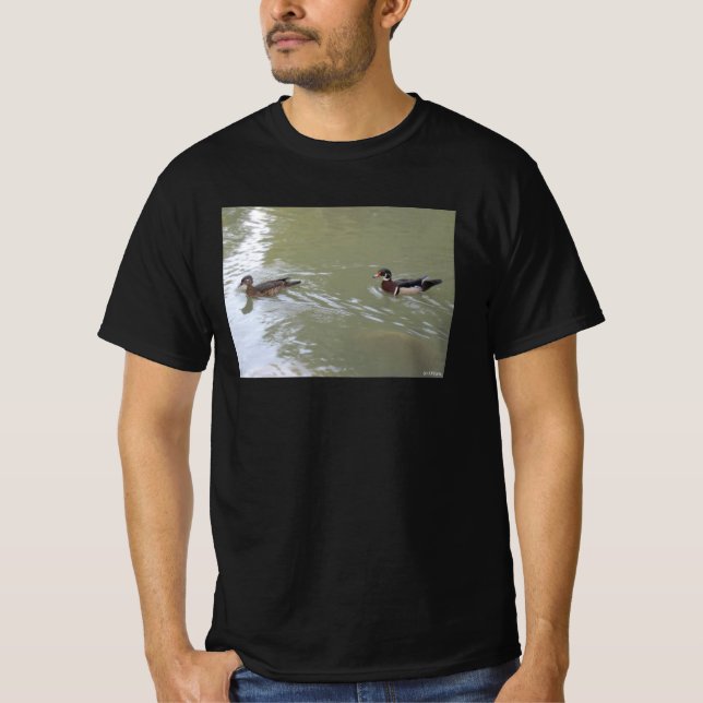 Swimming Ducks  T Shirt (Framsida)
