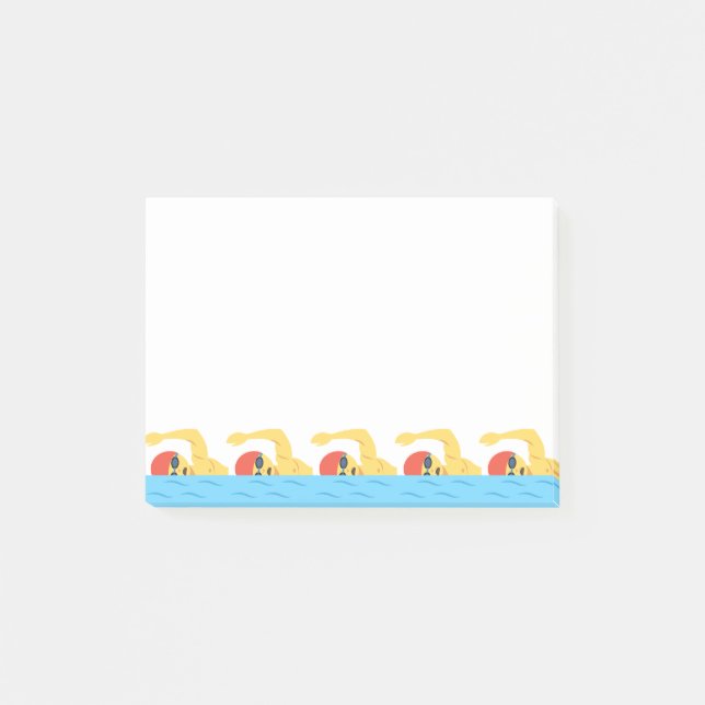 Swimming Emojis Post-it Block (Framsida)