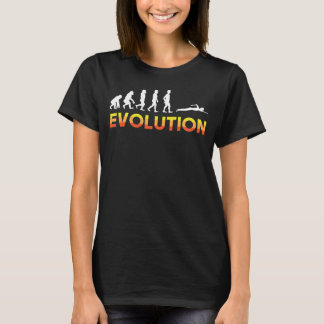 Swimming Evolution Chart Swimming Enthusiast-Simma T Shirt