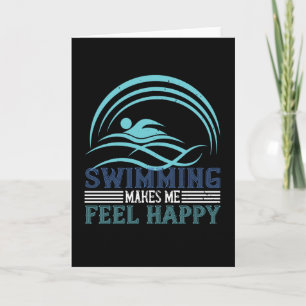 Swimming får mig att känna lycklig kort