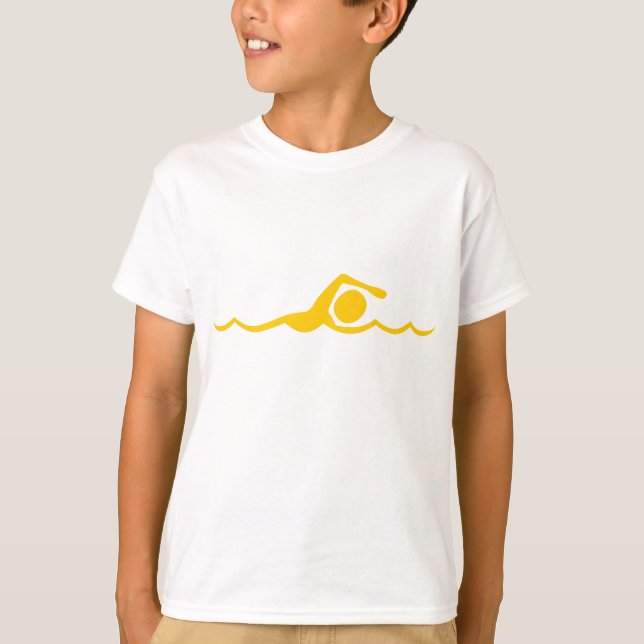 Swimming Figur - Amber T Shirt (Framsida)