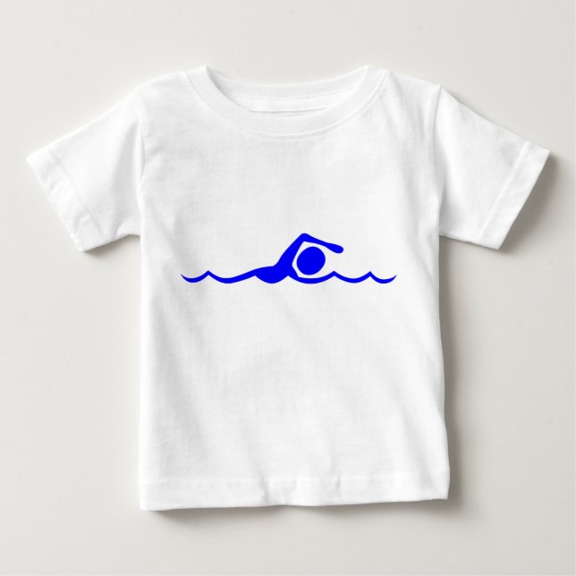 Swimming Figur - Blue T Shirt (Framsida)
