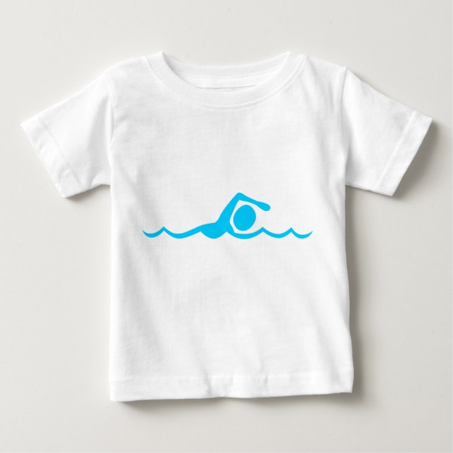 Swimming Figur - Himlar Blue T-shirt (Framsida)