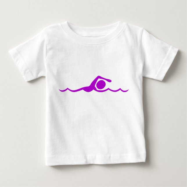 Swimming Figur - Lila Tröja (Framsida)