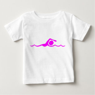 Swimming Figur - Magenta Tee