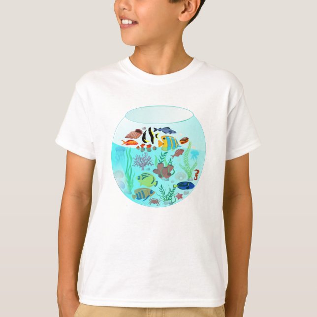 swimming fish bath t shirt (Framsida)