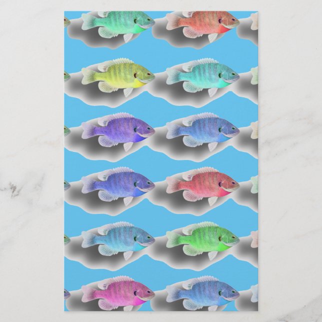 Swimming Fishies Brevpapper (Framsida)