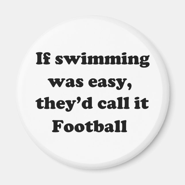 Swimming Football Magnet (Framsidan)