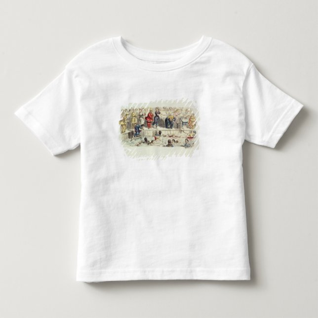 Swimming for Dam, 1844 (litho) T-shirt (Framsida)