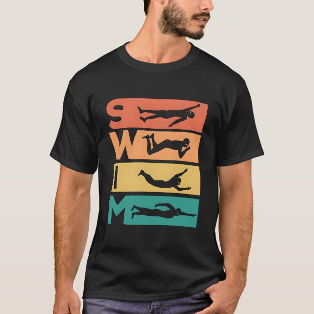Swimming For Swimmers T Shirt (Framsida)