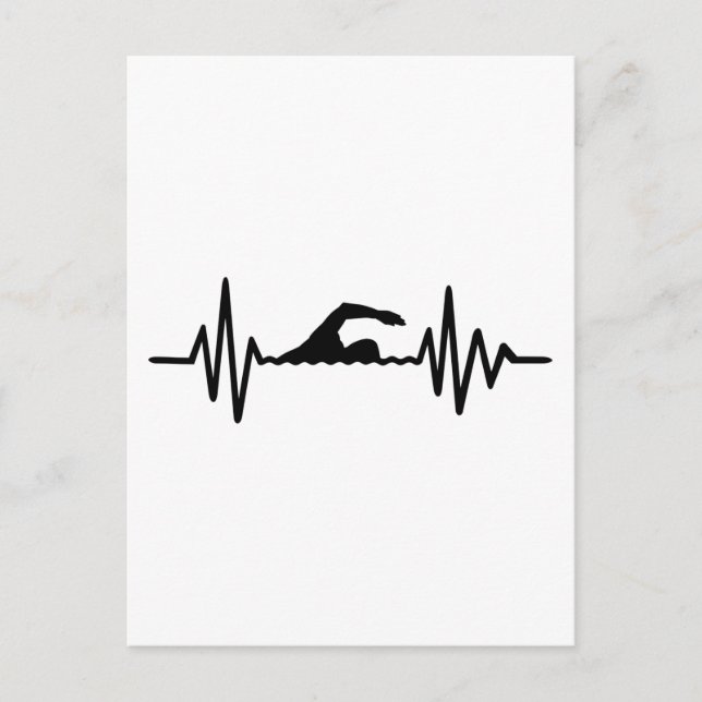 Swimming-frekvens Vykort (Framsida)