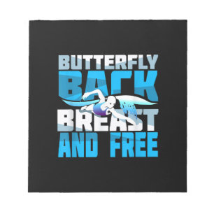 Swimming Gift for Swimmer Anteckningsblock