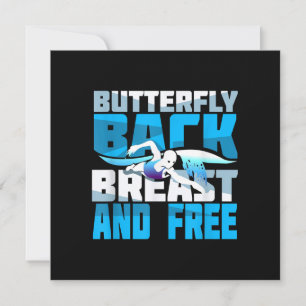 Swimming Gift for Swimmer Inbjudningar