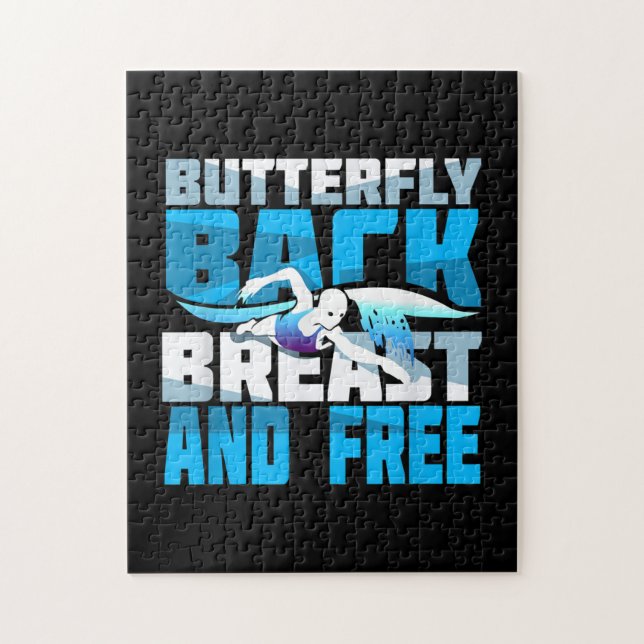 Swimming Gift for Swimmer Pussel (Vertikal)