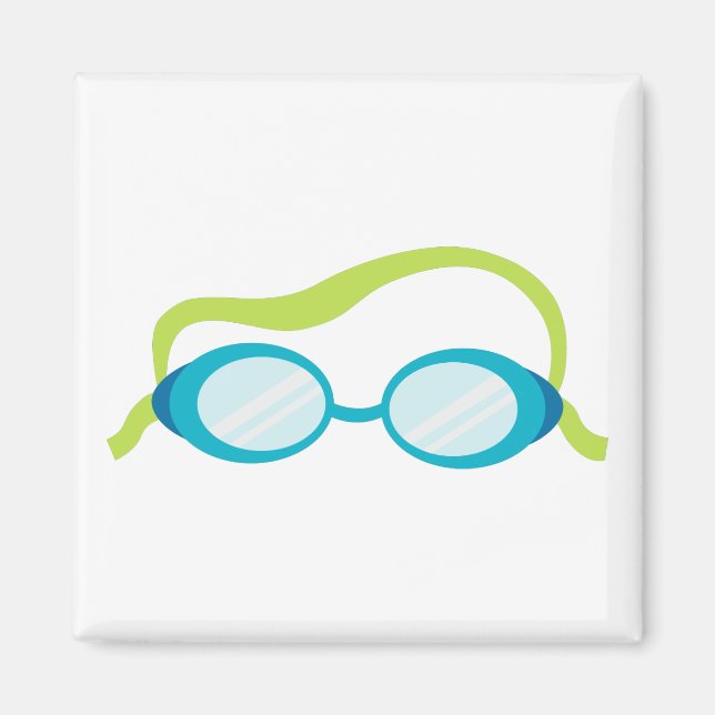 Swimming Goggles Magnet (Framsidan)