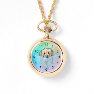 Swimming Goldendoodle DOODLEMOJI Watch Armbandsur