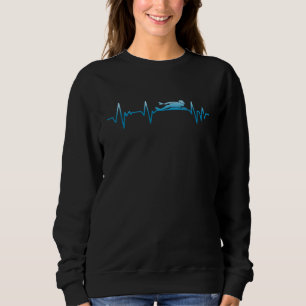 Swimming Heartslag Swimmer T Shirt