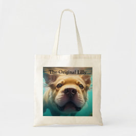 Swimming Hund All American Tote Bag Tygkasse