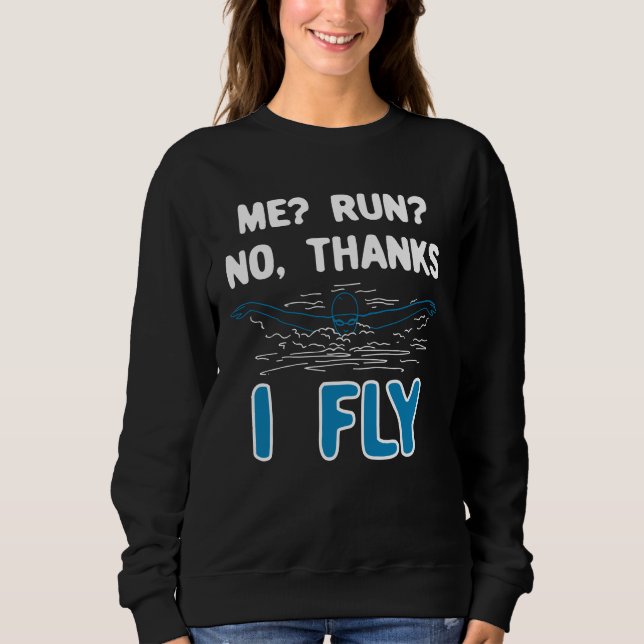 Swimming - I Fly T Shirt (Framsida)