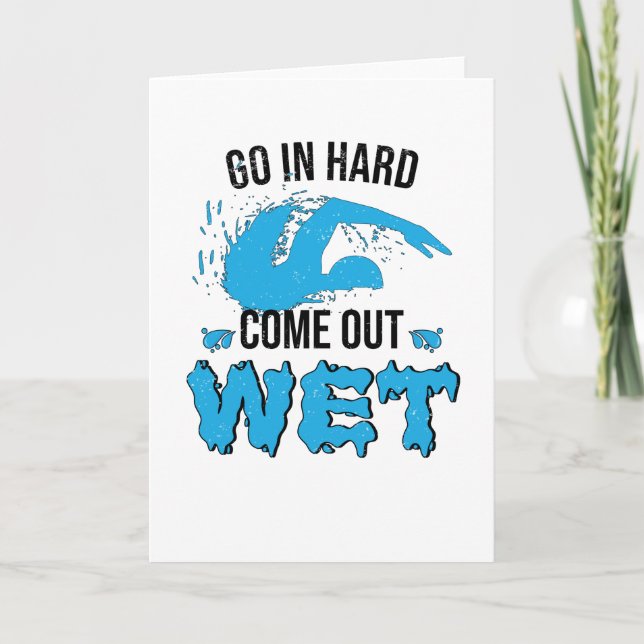 Swimming Instructions Swimmer Swimming Klubb Vatte Kort (Framsida)