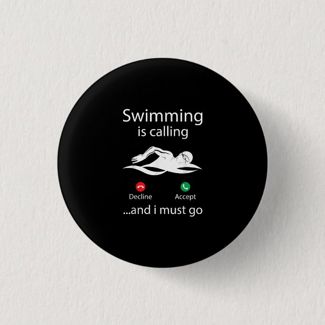 Swimming kallar nekad acceptans och jag måste gå knapp (Framsida)