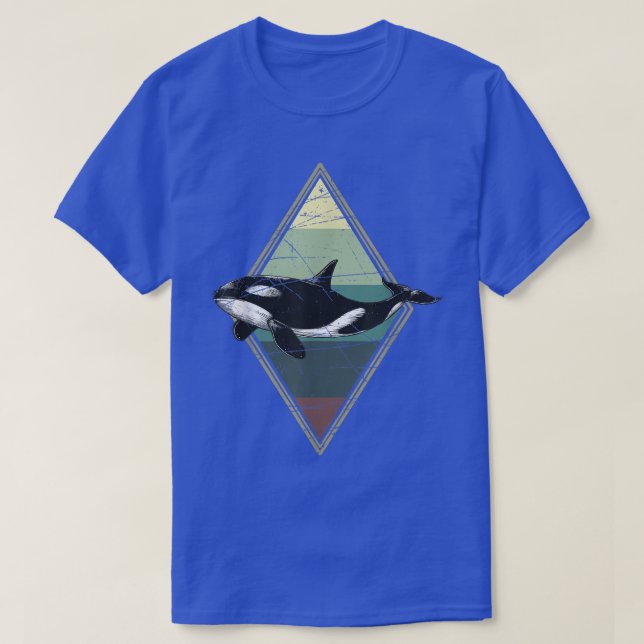 Swimming Killer Whale Animal Orca T Shirt (Design framsida)