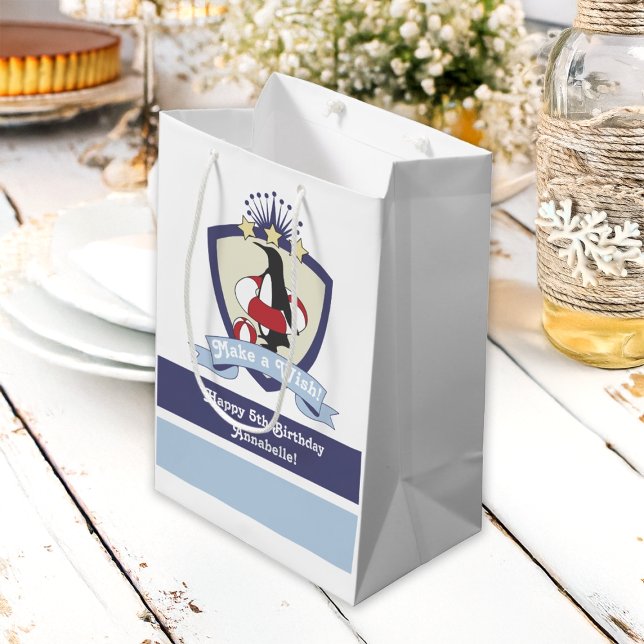 Swimming Klubb Vapensköld Cute Penguin Barns födel (Skapare uppladdad)