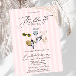 Swimming Kostym Beach Rosa Rand Bachelorette Inbjudningar<br><div class="desc">Moderna rutinvaderingar med gigantisk bachelorette helg. Bekvämt inbjudningar som kan anpassas med ditt namn.Välj knappen "anpassa" om du vill ändra teckensnittet stil,  färg och storlekt.</div>