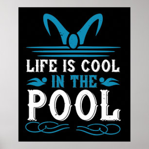 Swimming - Livet är coola i bassäng Poster