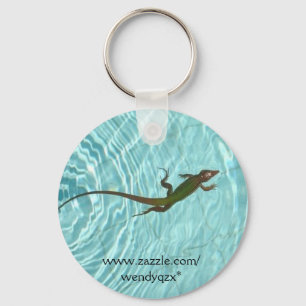 Swimming Lizard Nyckelring