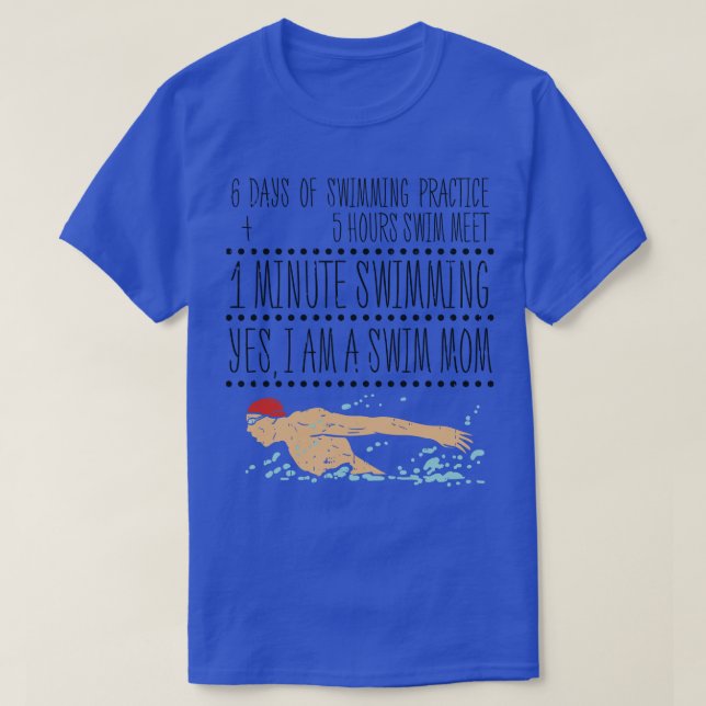 Swimming Mamma T Shirt (Design framsida)
