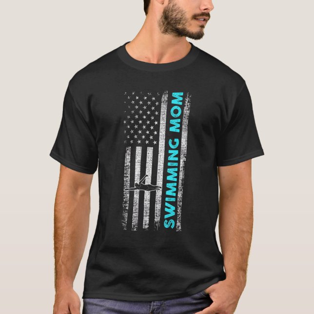 Swimming Mamma T Shirt (Framsida)