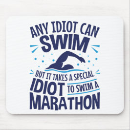 Swimming Marathon Open Vatten Funny Satt Musmatta