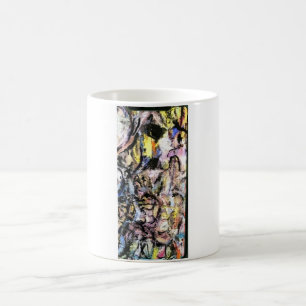 Swimming med Abstrakten Kvinnor Hankamer Artjunkha Kaffemugg