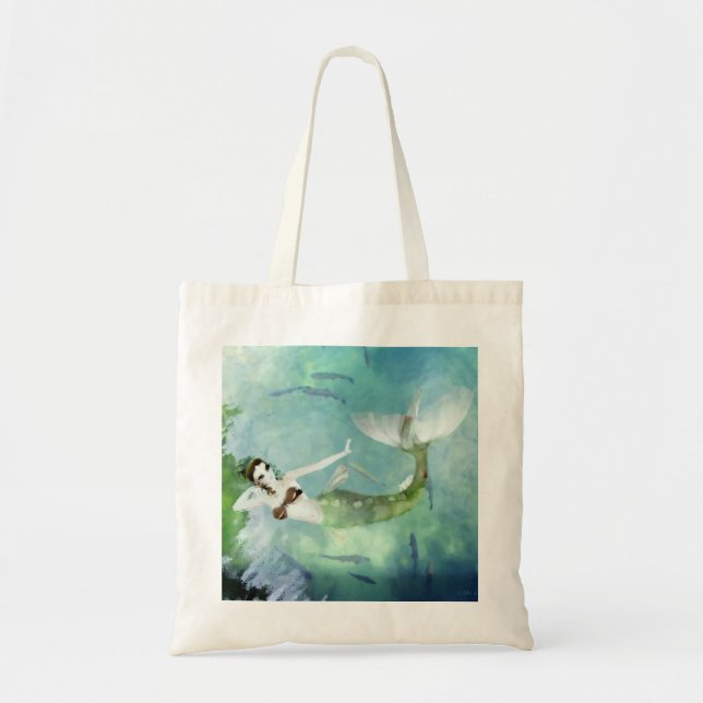 Swimming med Salmon Bag Tygkasse (Framsidan)