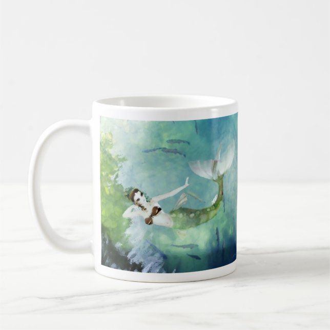Swimming med Salmon Mugg (Vänster)