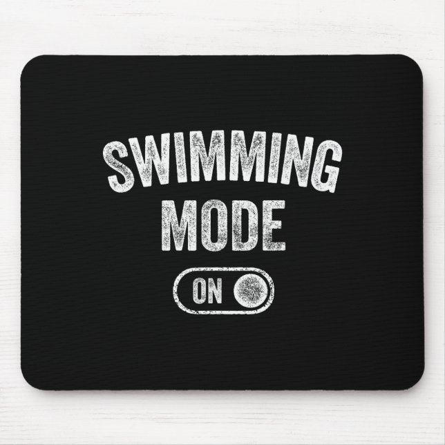 Swimming Mode On Funny Swimmer Gift Diver Coach  Musmatta (Framsidan)