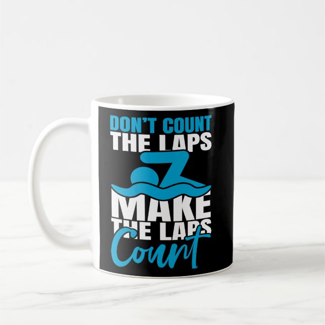 Swimming Motivation Swimmer Quote Swimming Enthus  Kaffemugg (Vänster)