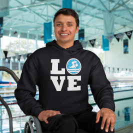 Swimming och dykdykare och långfärdsbussar i simma hoodie