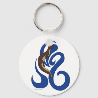 Swimming Otter Keychain Nyckelring
