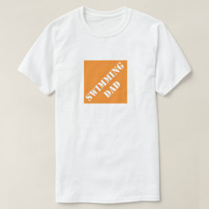 Swimming Pappa Funny Pappa Humous Fars dag Gift T Shirt