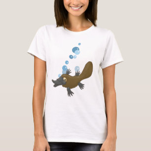 Swimming Platypus T Shirt