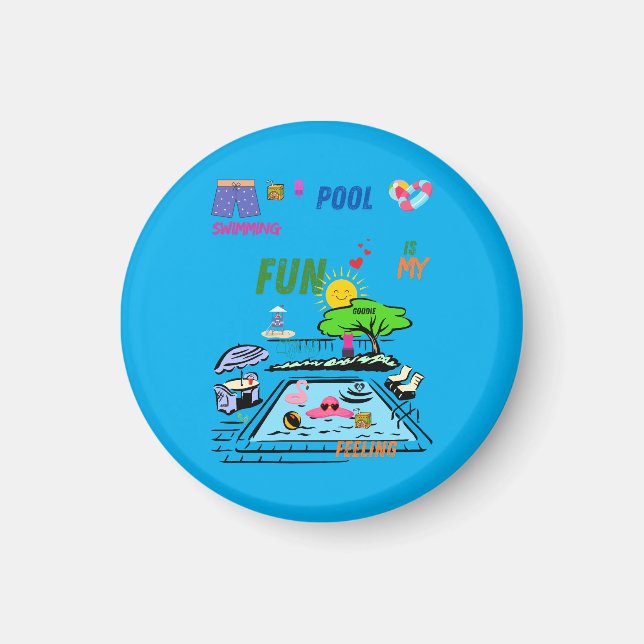 Swimming Pool Fun Magnet (Framsidan)