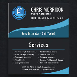 Swimming Pool Maintenance Service  Visitkort