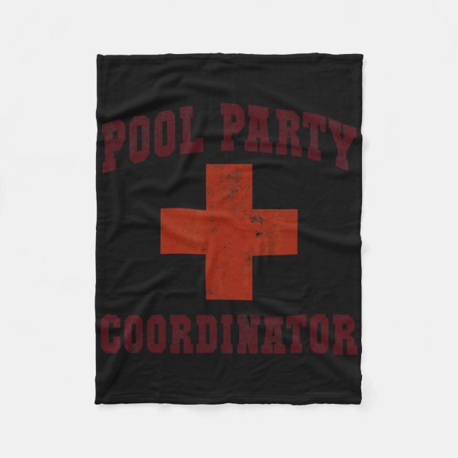 Swimming Pool Party Coordinator Girls Vacay Lifegu Fleecefilt (Framsidan)