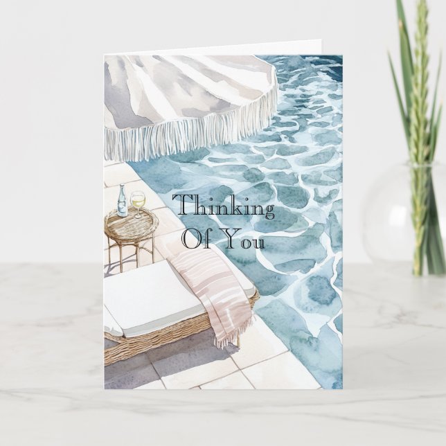 Swimming Pool Thinking of You Kort (Framsida)