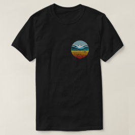 Swimming Retro Vintage Circle 80s Swim T Shirt